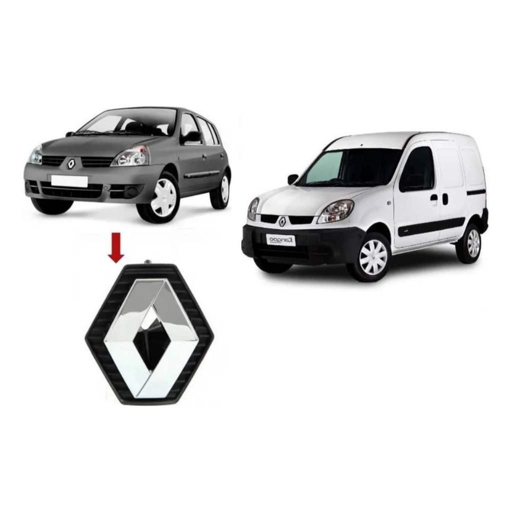 Emblema Dianteiro Renault Clio 2003 Até 2012 Kangoo 2009 Até 2014