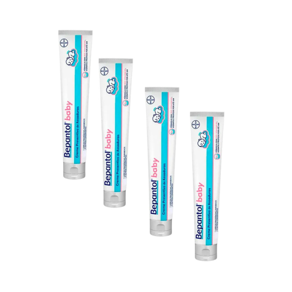 Kit Com 4 Pomadas Para Assaduras Bepantol Baby - 30g Nova Embalagem