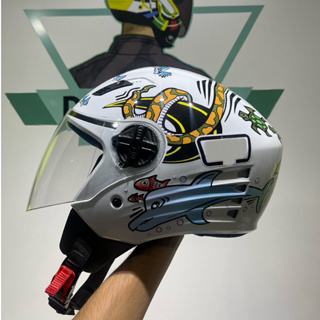 Capacete Fw3 Aberto Modelo Zoo Personalizado em Oferta na Shopee