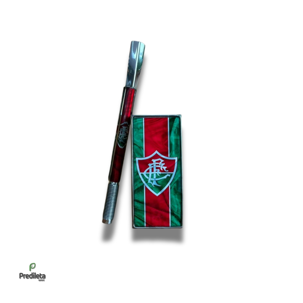 KIT TERERÉ FLUMINENSE - COPO INOX RESINADO + BOMBA INOX MOLA EXTERNA