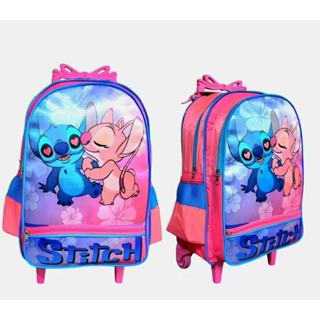 Mochila com rodinha Escolar Infantil Grande/ De Costa Lilo & Stitch Menina casal TOP em Oferta na Shopee