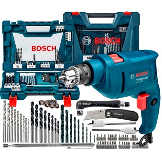 Kit Furadeira Industrial Impacto 450w Gsb 450re Bosch + Kit Jogo De 68 Peças em Oferta na Shopee