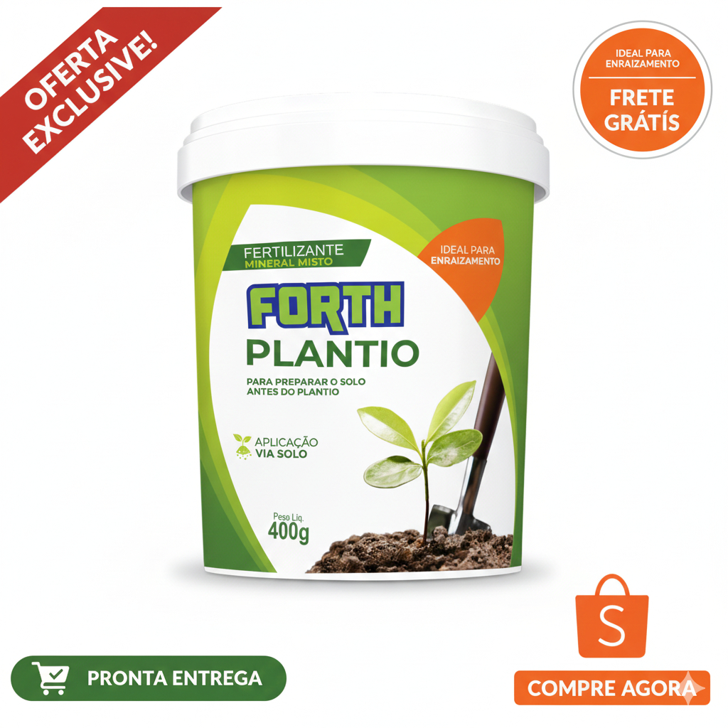 Adubo Fertilizante Forth Plantio 400g Ideal Para Preparar o Solo e Estimular Enraizamento