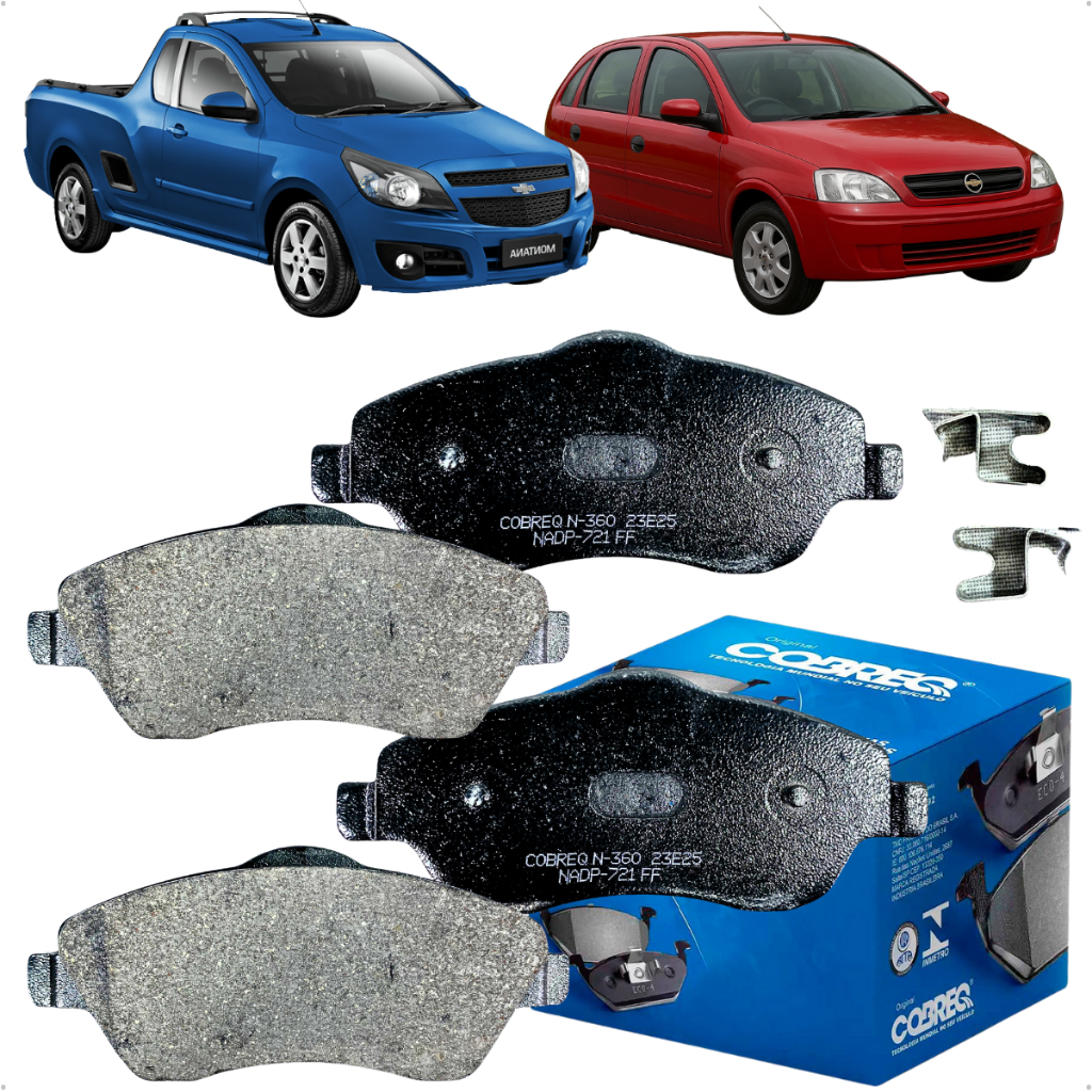 Jogo Pastilha Freio Cobreq Gm Novo Corsa Sedan Montana em Oferta na Shopee