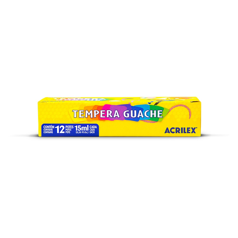 Tinta Guache 12 Cores 15ml Acrilex