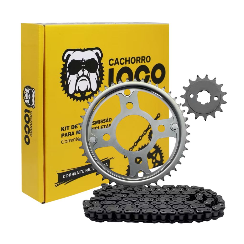 Kit Relação Completa Titan 150 2004 a 2015 Pinhão Coroa e Corrente Alta Durabilidade