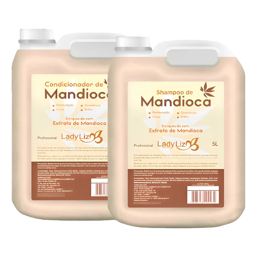 Kit Shampoo e Condicionador Mandioca 5 Litros em Oferta na Shopee