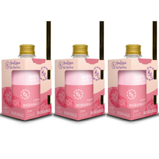 3 Difusor de ambiente Cheirinho 250ml Boutique Morango em Oferta na Shopee