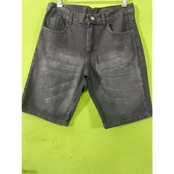 Bermuda masculino jeans preto