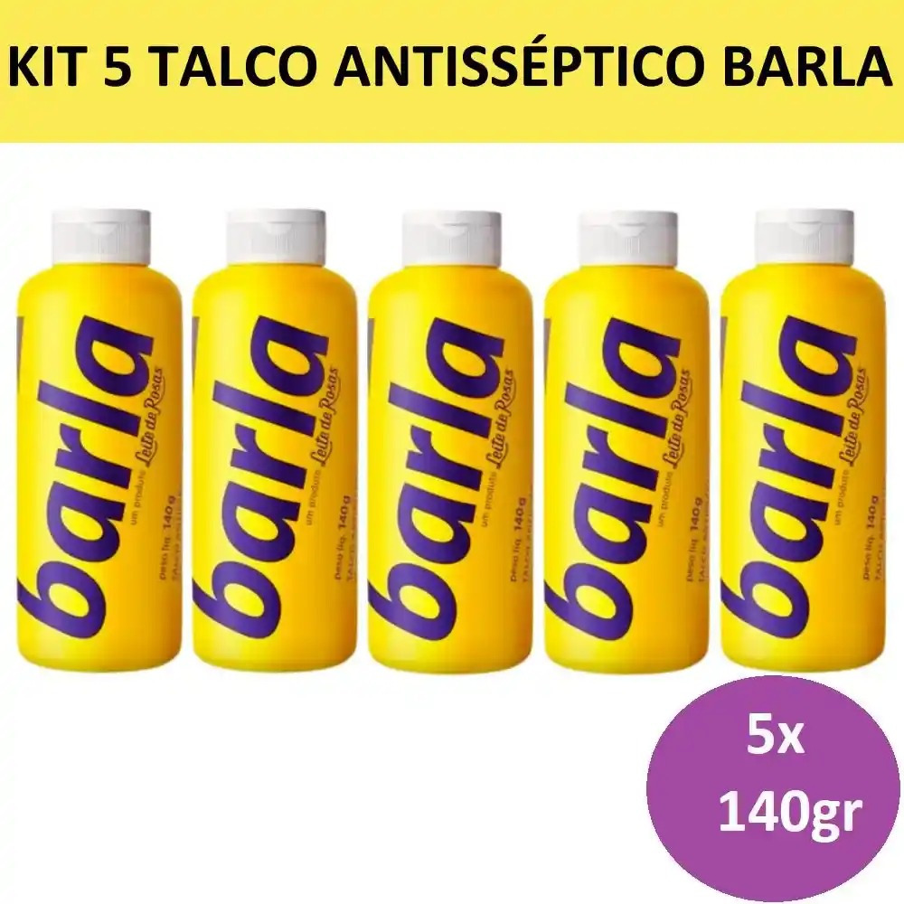 Talco Antisséptico Barla 140g – Ação contra odores, perfumado, ideal para pés, axilas e uso diário