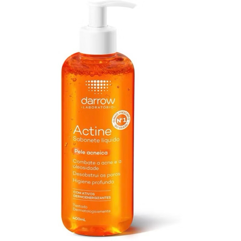 Actine Sabonete Líquido Gel de Limpeza Facial 400g Pele Oleosas e Acneicas em Oferta na Shopee