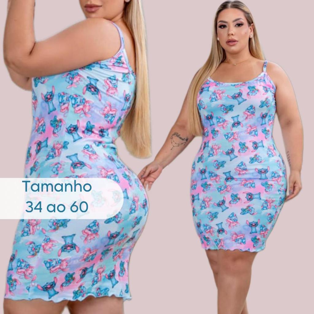 Camisola Feminina Plus Size de Alcinha Suede Malha Premium em Oferta na Shopee