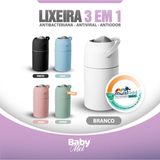 Lixeira Antiodor Baby Mel  Quarto de Bebê Banheiro Fraldas Cozinha Roupas Escritório Pet em Oferta na Shopee