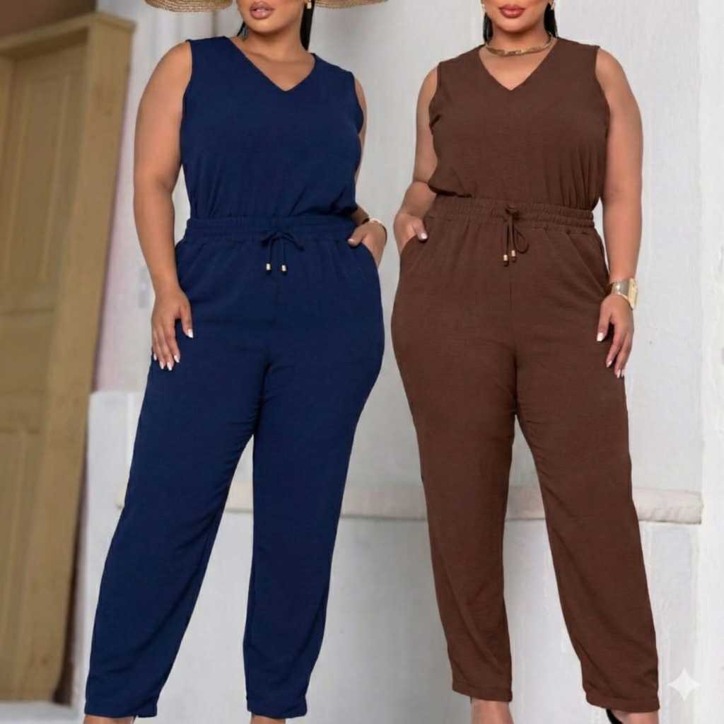 Conjunto Plus Size Elegante confortável Alfaiataria em Oferta na Shopee