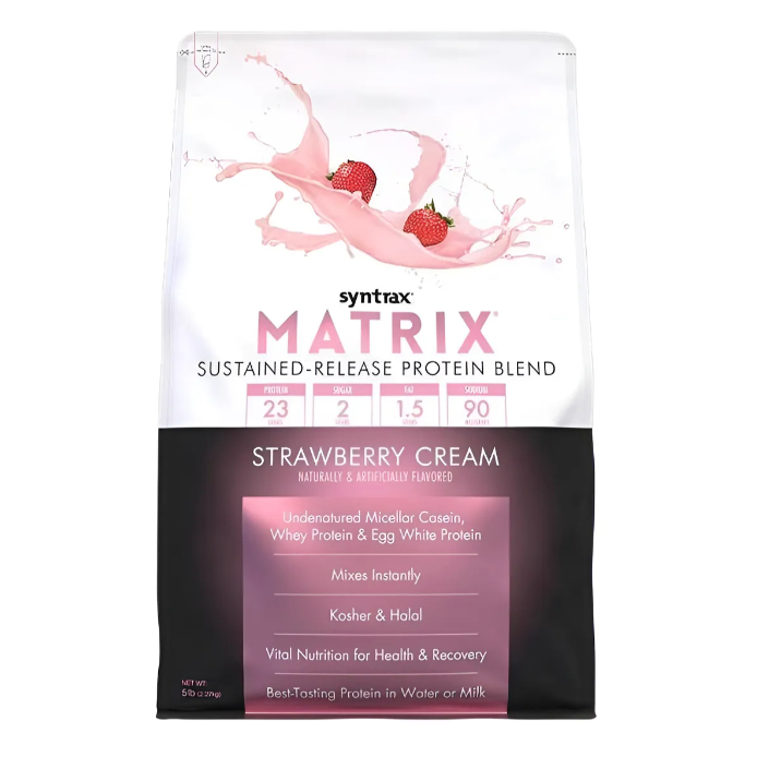 Matrix Whey Protein Blend Concentrado Caseína Sabor Baunilha E MORANGO 907g