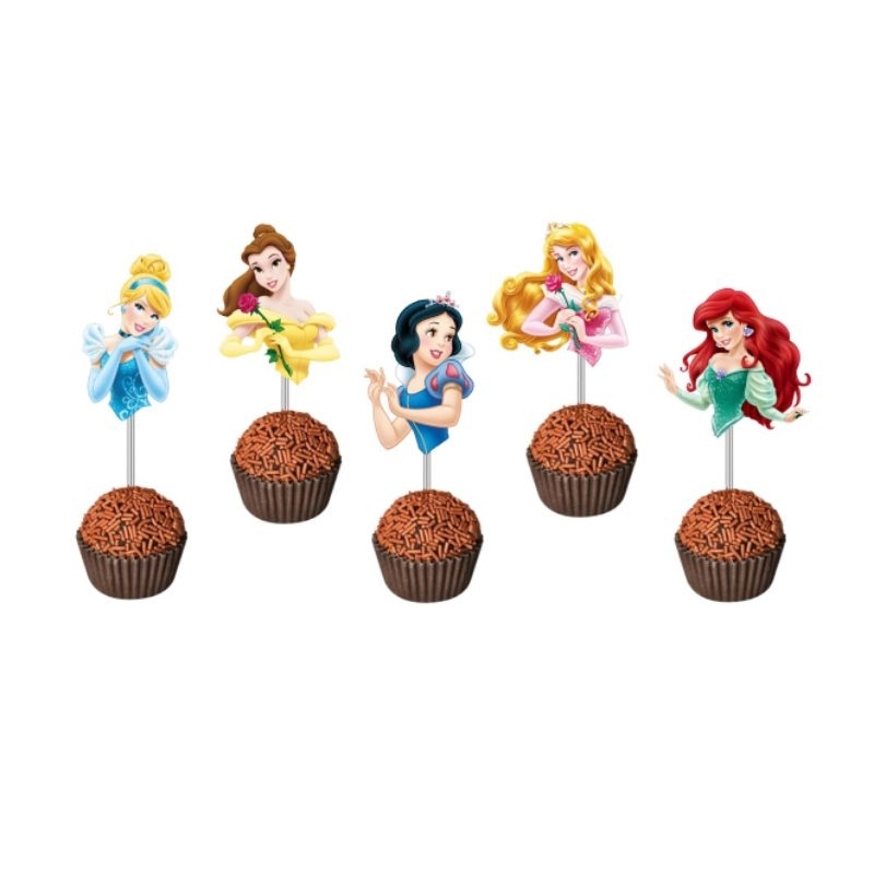 Topper para docinhos Princesas Disney em Oferta na Shopee