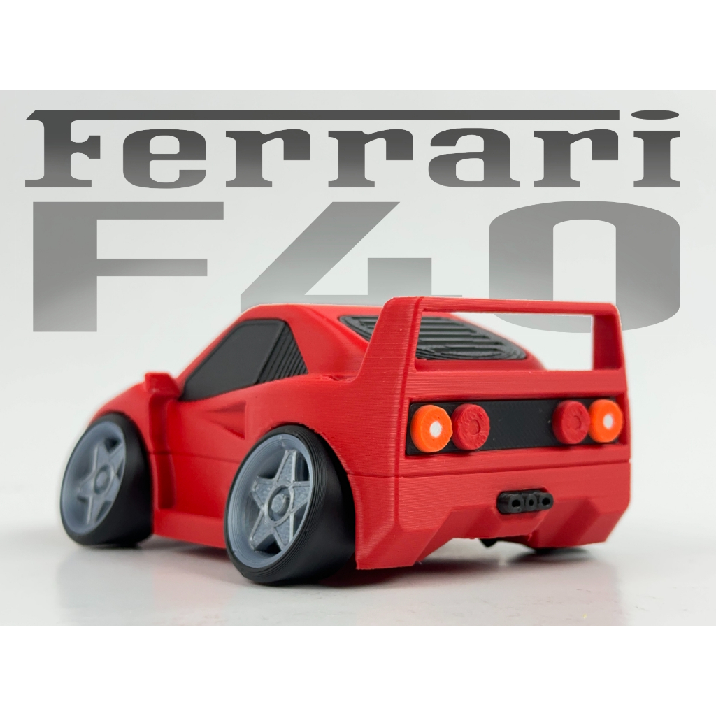 Ferrari F40 Miniatura Tunada - Colecionável | Miniatura Tuning para Coleção