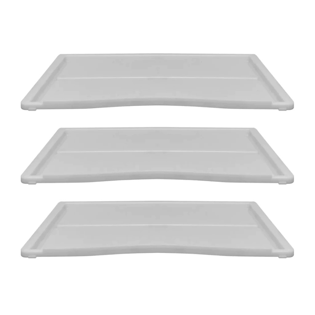 Kit 3 Prateleira Geladeira Electrolux Grade Plástico Dc45 Dc46 Dc47 Dc48 Dc49a Resistente