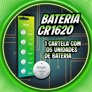 Elgin CR1620 3V 1 Cartela com 5 Unidades em Oferta na Shopee