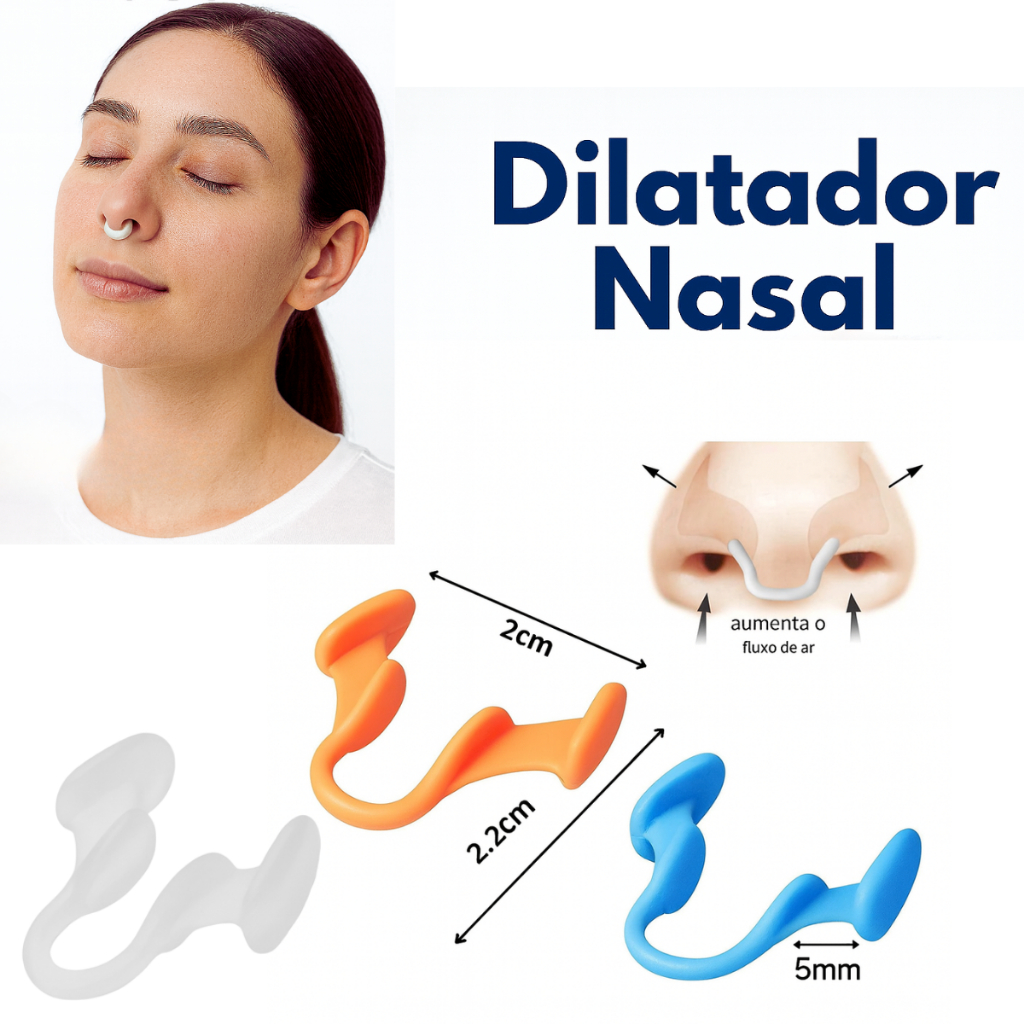 Dilatador Nasal Anti Ronco apneia do sono Silicone Durma bem em Oferta na Shopee