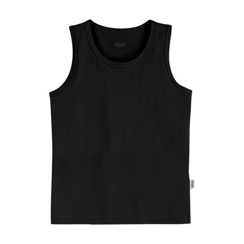 Blusa Regata Feminina Infantil Básica Em Cotton Elian