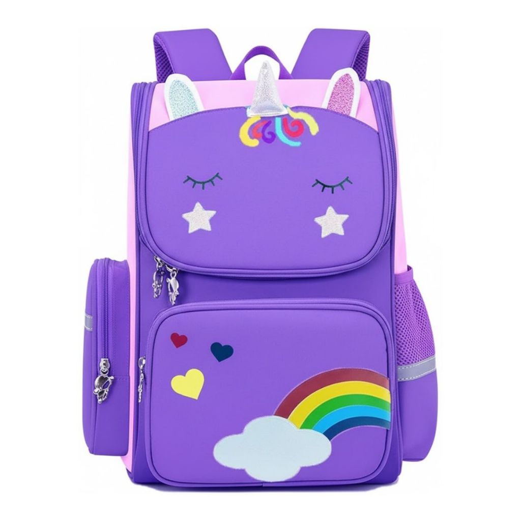Mochila Escolar Infantil Mochila De Unicórnio Com Bolsa De Lápis