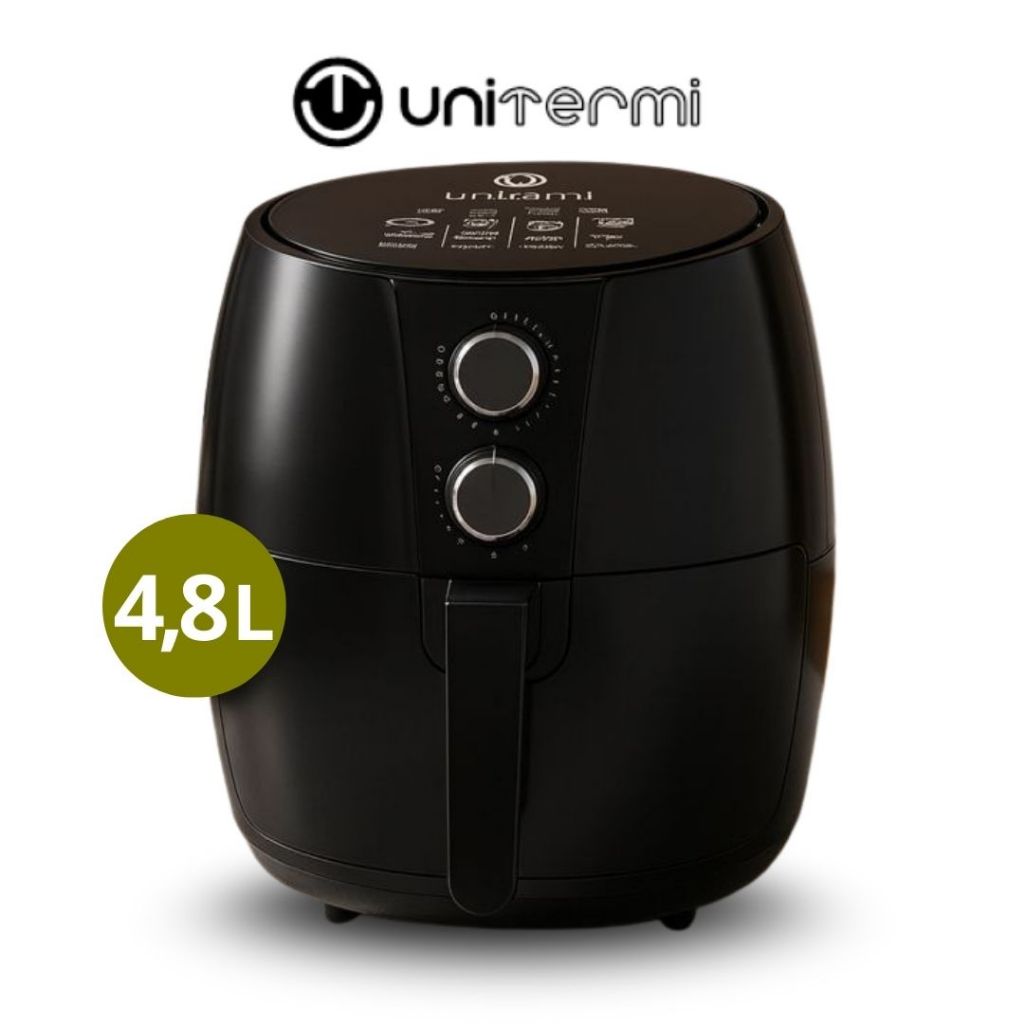 Air Fryer Unitermi 4,8L Cairo 1500W Fritadeira Elétrica Digital Antiaderente