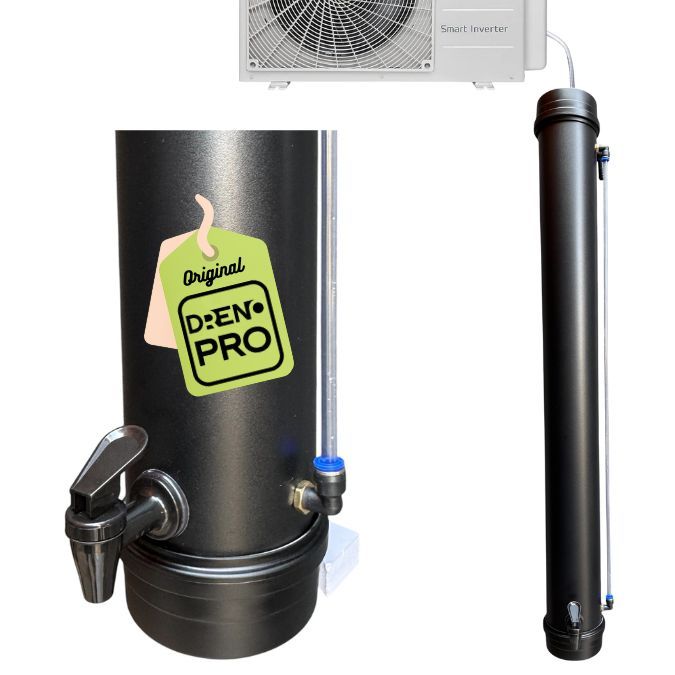 Dreno Coletor de Água para Ar Condicionado - 8L Preto Fosco. 97cm.
