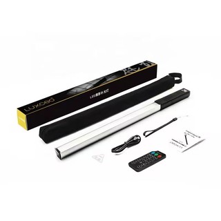 Bastão de  Led Luz RGB Luxceo Q508A Iluminação Profissional com Controle Remoto e Efeitos Criativos Preto USB Carregar