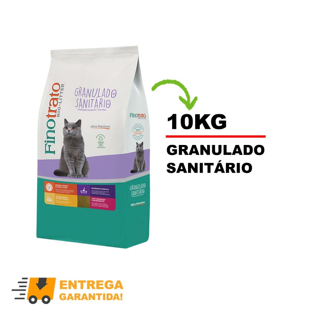 Areia Granulado Sanitário Finotrato Bio-Litter Ultra Premium para Gatos 10kg-Envio Imediato em Oferta na Shopee