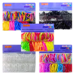 300 / 450 / 750 Elástico de Cabelo Liguinha Elástiquinho Grosso Infantil Adulto Penteado