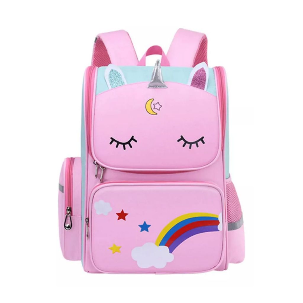 Mochila Escolar Infantil Mochila De Unicórnio Com Bolsa De Lápis
