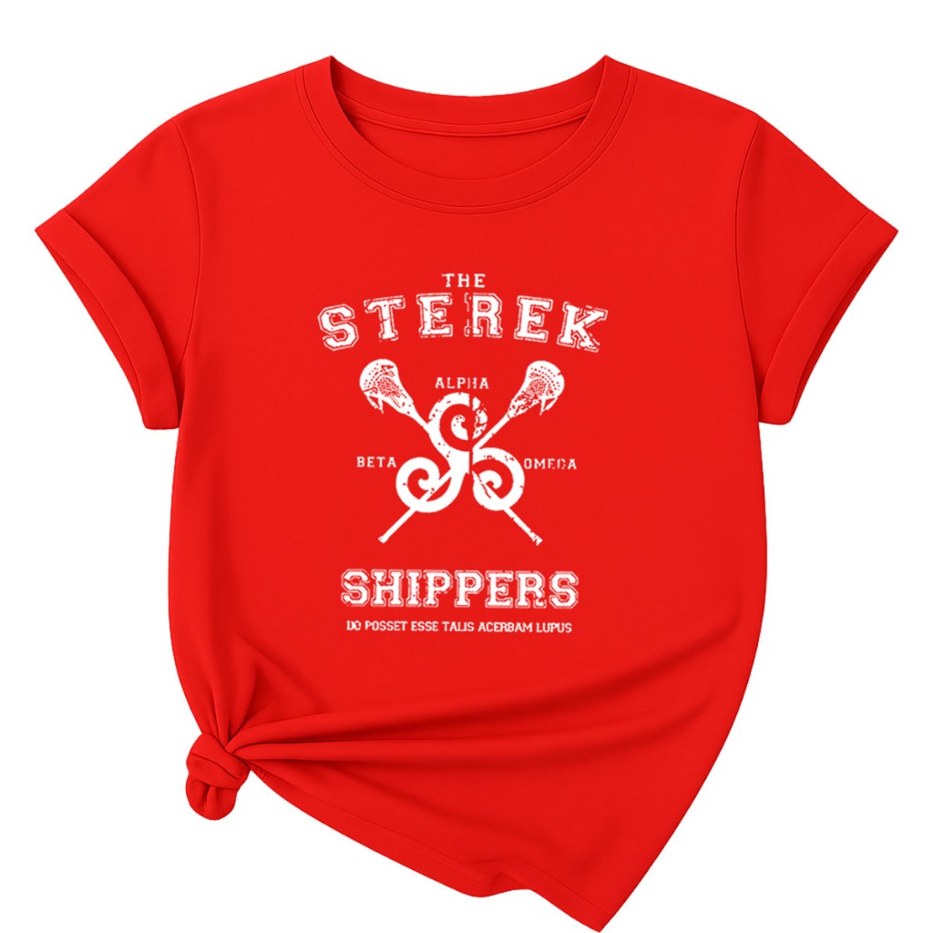 T-shirt Feminina Camiseta Camisa Roupa Casual Leve Confortavel Teen Wolf The Sterek Série Beacon Hills Mccall Stilinski