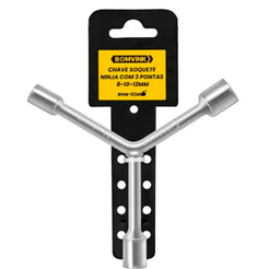 Chave Y 3 Pontas Soquetes Canhão Tipo Ninja 8 x 10 x 12mm 3 em 1 Multifuncional Profissional