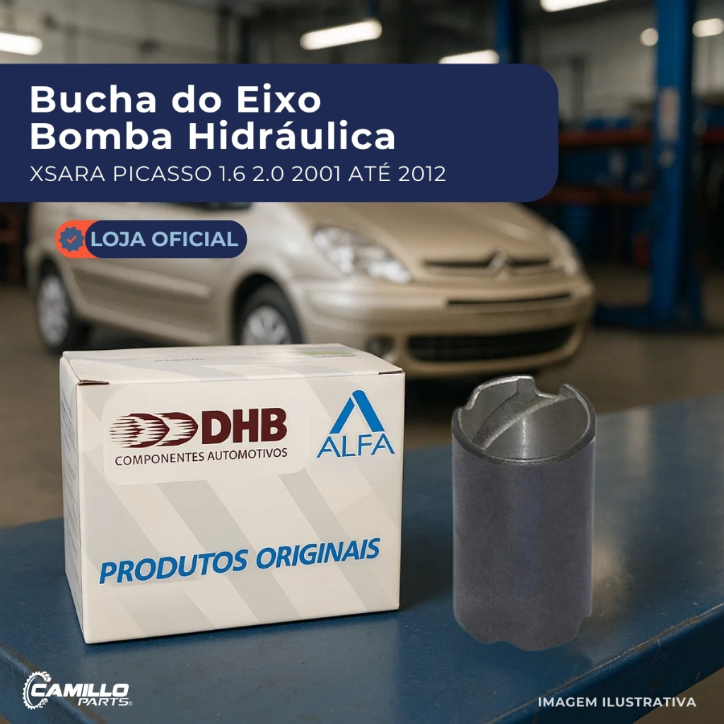 Bucha Carcaça Eixo Bomba Direção Hidraulica Dhb Universal Original Alta Durabilidade