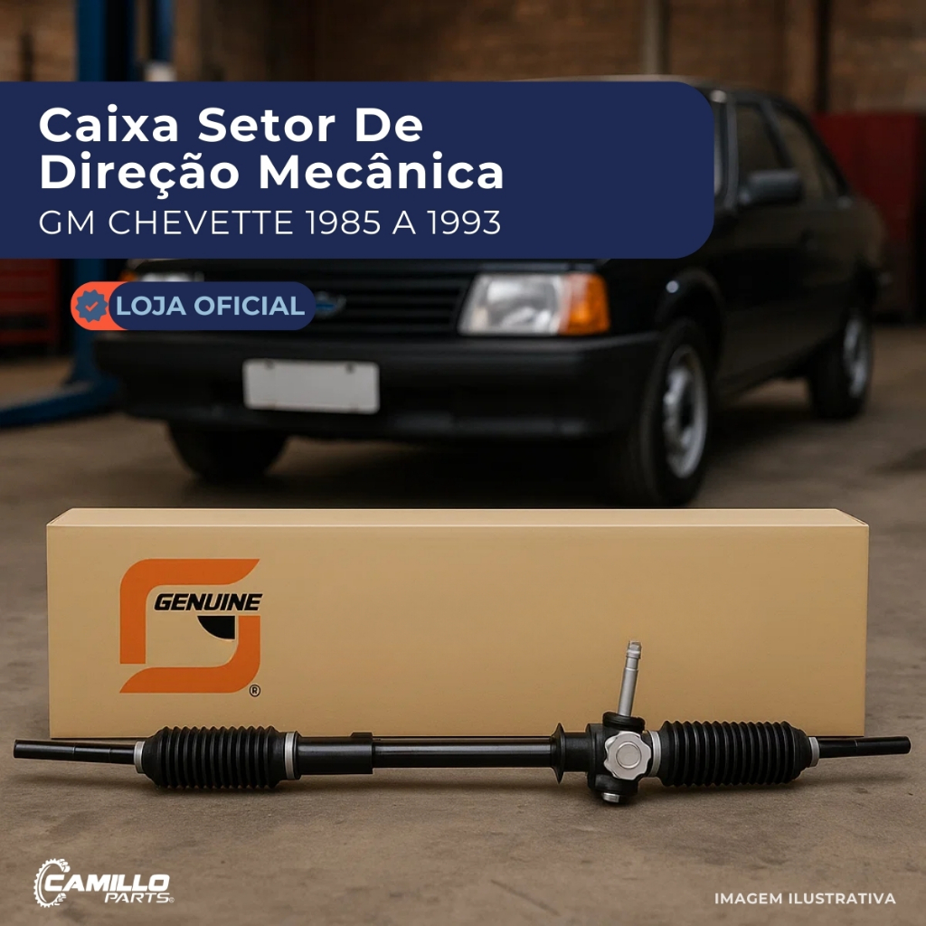 Setor Direcao Mecanica Genuine Chevette Marajo Chevy Qualidade Original Duravel