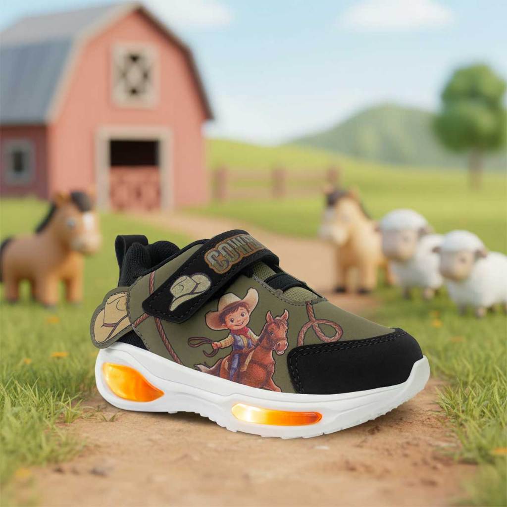 Tênis Infantil Menino 22ao30 Casual Moda Cowboy Led 11.134