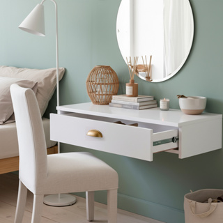 Penteadeira com Gaveta Suspensa Com Corrediça Multifuncional Maquiagens em Oferta na Shopee