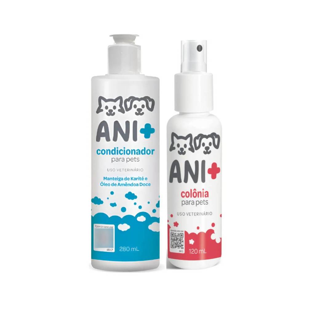 Kit Ani+ Condicionador e Colônia Pet Society em Oferta na Shopee