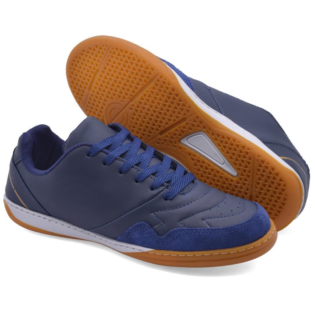 Chuteira Futsal Unissex Quadra com Solado Costurado Antiderrapante Tênis Futebol de Salão