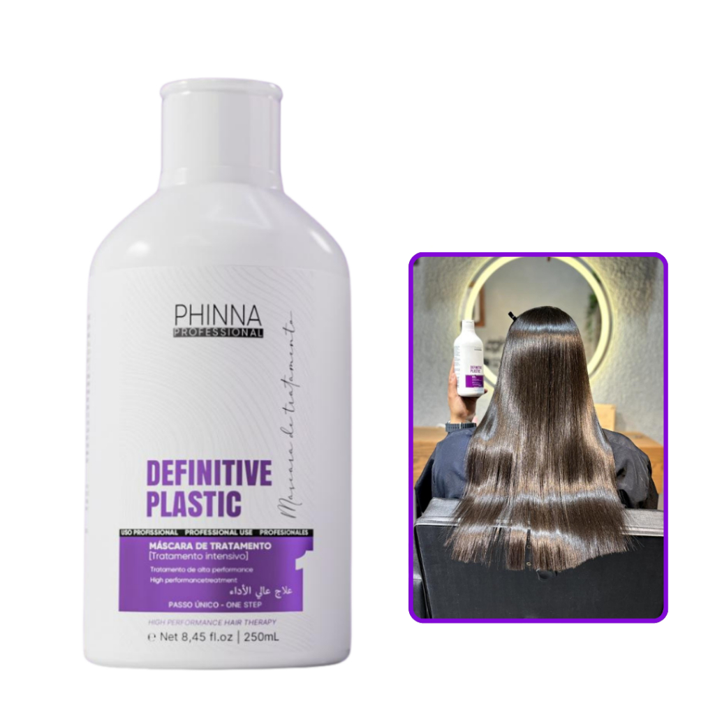 Definitive Plastic 250ml Plástica Dos Fios Progressiva Organica Alisamento Térmico Sem Formol Phinna em Oferta na Shopee