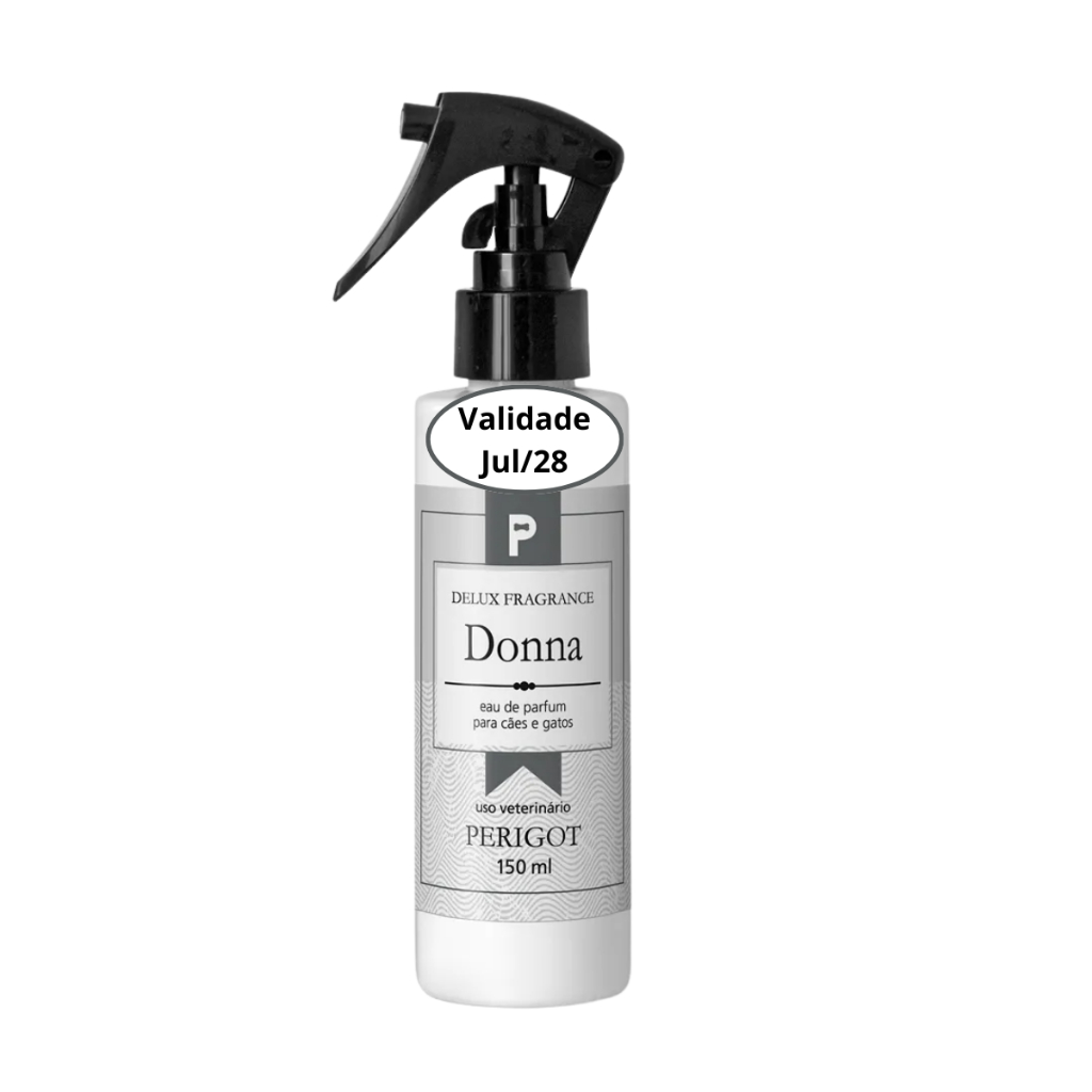 Colônia Perfume Pet Delux Donna Perigot 150ml Cães E Gatos