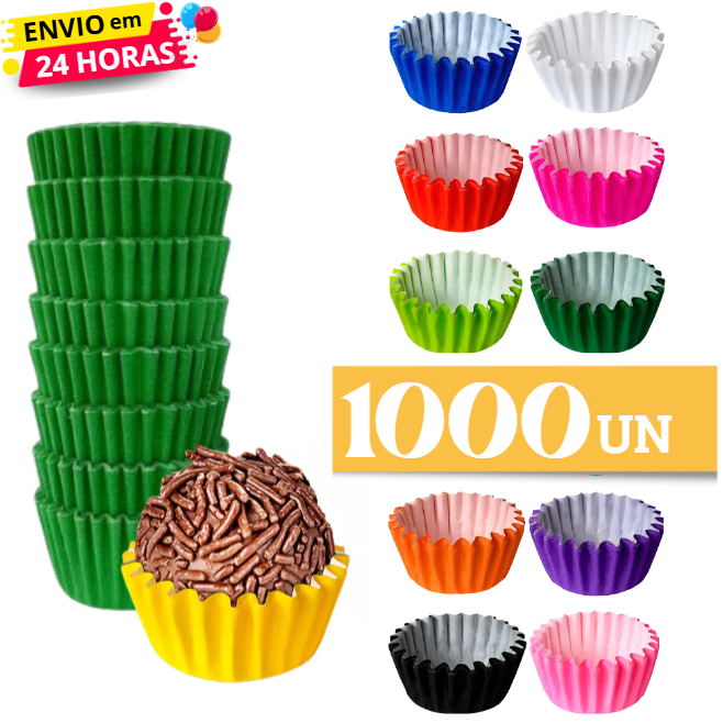 1000 (MIL) Forminhas Para Brigadeiro Nº5 Docinhos Tradicional Aniversário Festas Várias Cores em Oferta na Shopee
