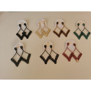 💎✨ Brinco Feminino Longo com Cristais Geométrico Elegante Brilho Intenso Sofisticado Longo Leve Cheio Presença B46035-1