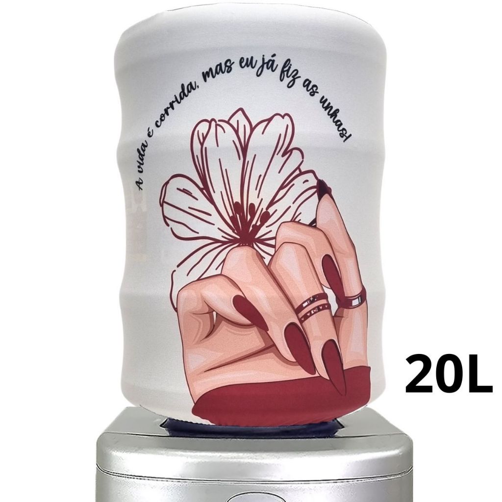 Capa Para Galão De Água 20l Unha Manicure Studio em Oferta na Shopee
