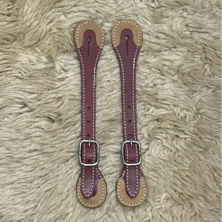 Correia de Espora Quarto de Milha Doma Confeccionada em Couro Legítimo de Alta Qualidade Country em Oferta na Shopee