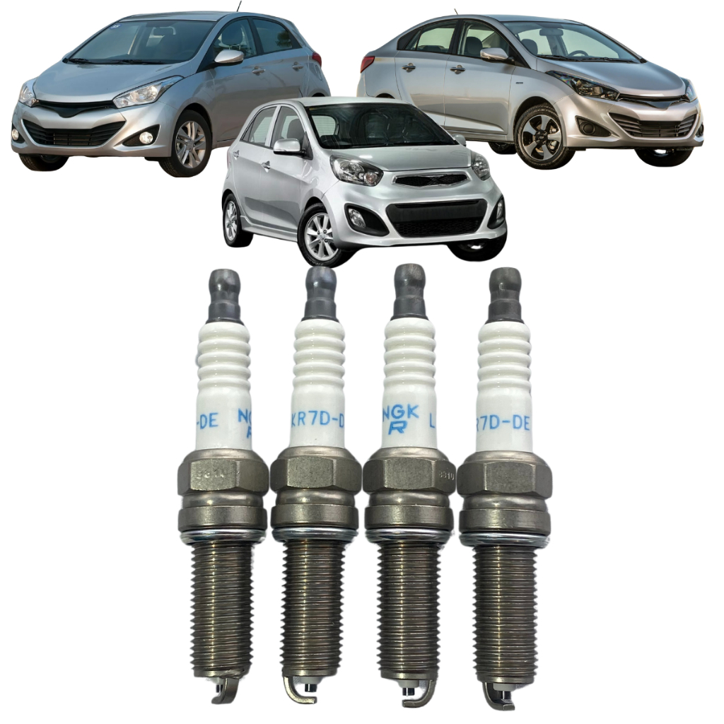 Vela Ignição Original Ngk Hyundai Hb20 Hb20s Kia Picanto em Oferta na Shopee