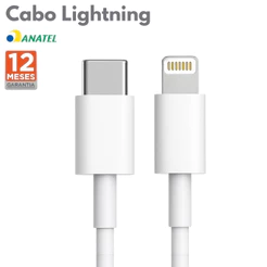 Cabo Carregador Usb-C Compatível com iPhone 7 8 X Xr 11 12 13 14 Max USB de Carregamento Rápido/Dados Reforçado
