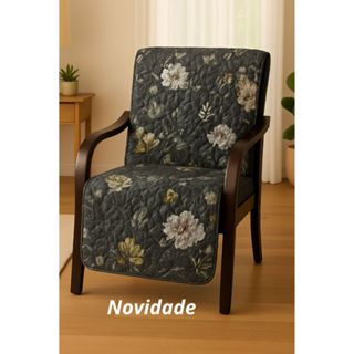 Capa Protetora de Poltrona e Cadeira de  1 Lugar Sem Braços  Matelada Lisa - Promoção em Oferta na Shopee