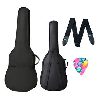 Capa Violao Bag Guitarra Violao Extra luxo Kit Correia e Palheta Kit Musico Bag Estofado